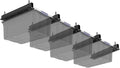 5 Pack Overhead Storage Bin Rack, Ceiling Racks
