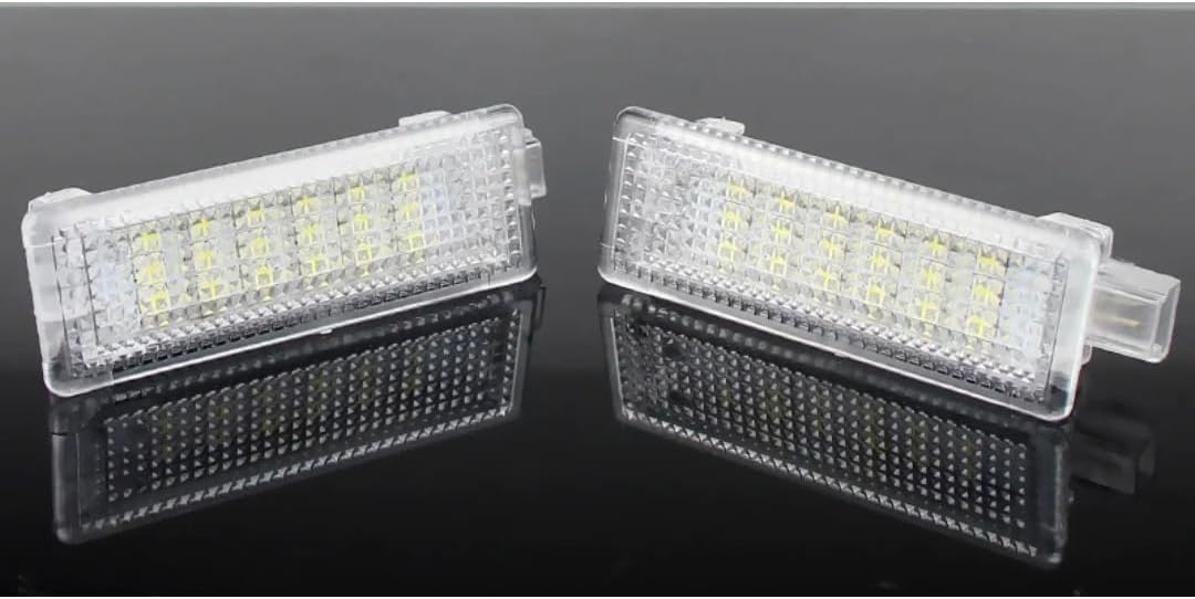 Car Trunk Light for BMW X1 E84 X3 E83 F25 X4 F26 X5 E70 F15 F85 X6 E71 E72 F16 F86, 2PCS Door Courtesy Interior Footwell Trunk Light