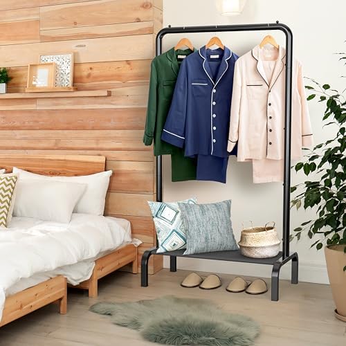simple houseware 30" w narrow freestanding garment rack, package contents