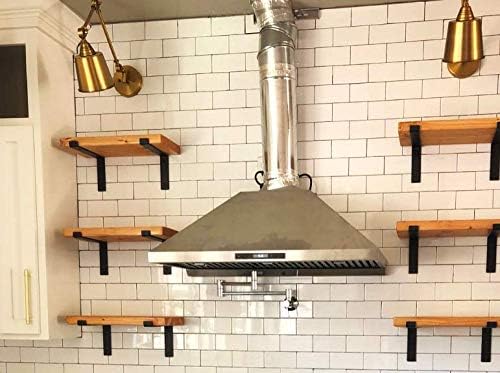 heavy-duty shelf brackets - premium construction grade 1/4", front angle view