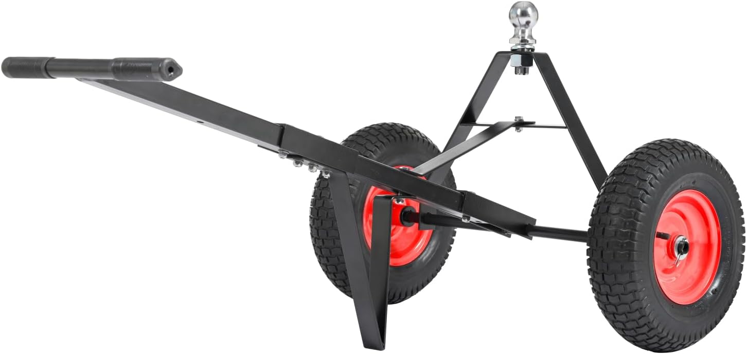 Geelife Trailer Dolly with 2 Inch Ball 600 Lbs Capacity for Moving Car Rv Boat Trailer, Great for Camping - Black - Iron - Versatile Compatibility - Camping