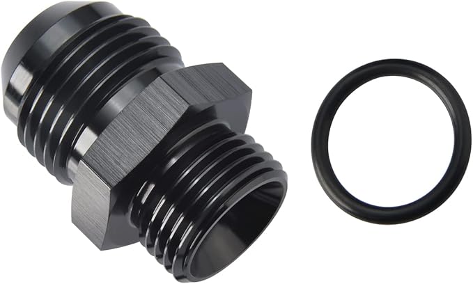 12AN Male Flare to 10AN ORB O-ring Boss Fuel Pump Rail Adapter Fitting Aluminum - Image 4