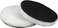 Swagwert 5 inches Wool Buffing Pads polishing Soft Sheepskin for Car, Furniture, Glass & More with Hook and Loop(Packs of 2)