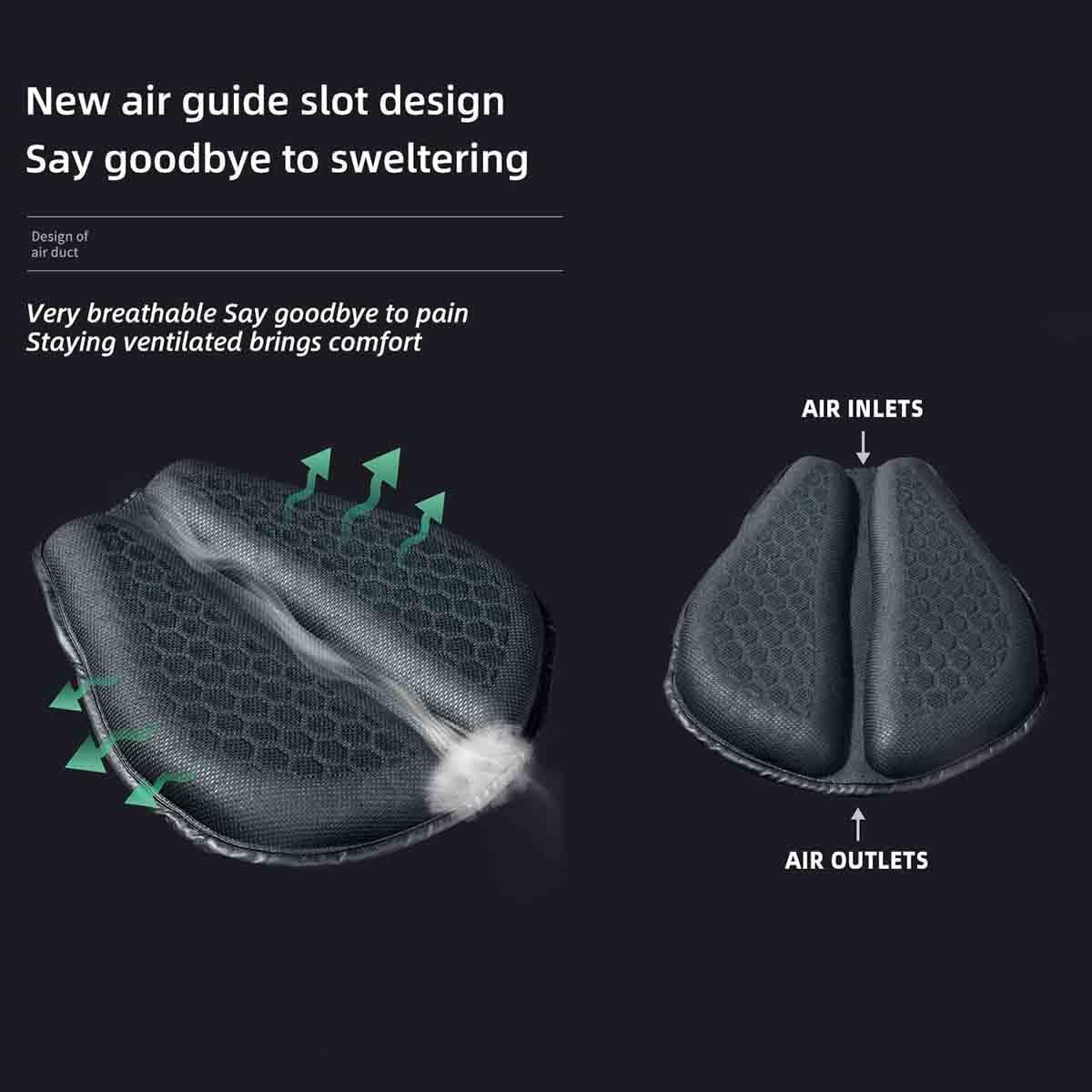 Motorcycle Seat Cushion for Yamaha V Star 950 2009 2010 2011 2012 2013 2014 2015 2016 2017,Shock Absorbing Breathable and Waterproof for Long Rides