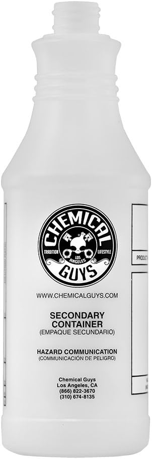 Chemical Guys ACC_130 Professional Chemical Guys Chemical Resistant Heavy Duty Bottle and Sprayer, 32 oz