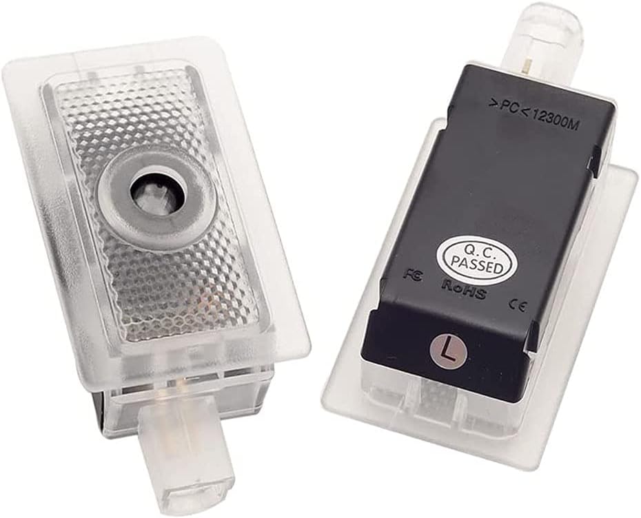Car Door Courtesy Projector Puddle Logo Lights Replacement for Charger 2006-2022 with White Daytona Emblem,No Fading Color Logo