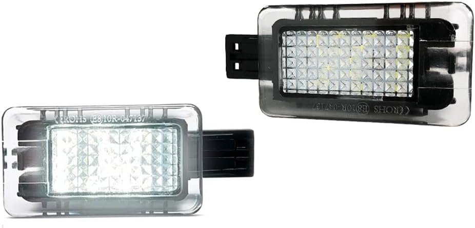 AJHLJ® 2Pcs LED Interior Lamp For Volvo V40 V60 S60 S80 XC40 XC60 XC70 XC90 White Door Courtesy Luggage Trunk Footwell Light Assembly
