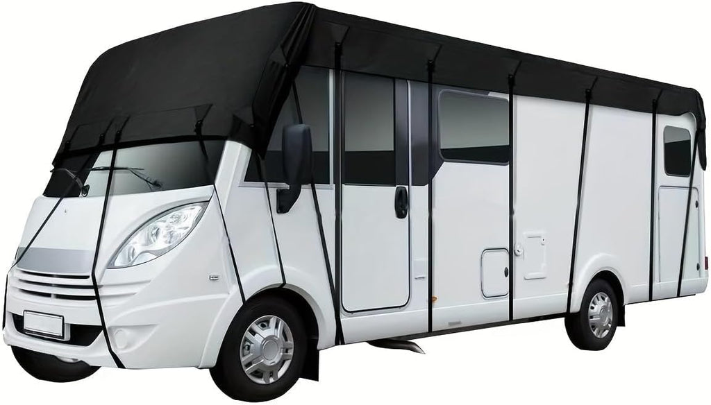 210D RV Roof Cover for 2018 Thor Motor Coach Outlaw Class C 29J,Camper Top Protection Weatherproof Travel Trailer Canopy Tarp Sun Snow Dust Guard,12.5 * 3m-22hooks