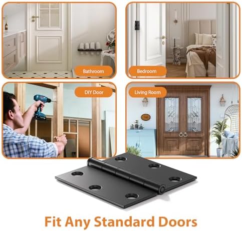 black door hinges - 30 pack mate black on a desk or shelf