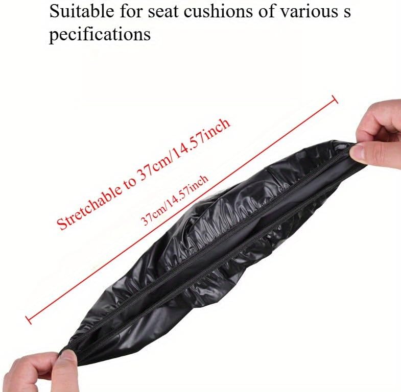 Universal Bike Seat Cover | Heavy-Duty PVC, Sunproof & Corrosion-Resistant, Easy-Clean Design with Non-Slip Base, Bicycle Seats