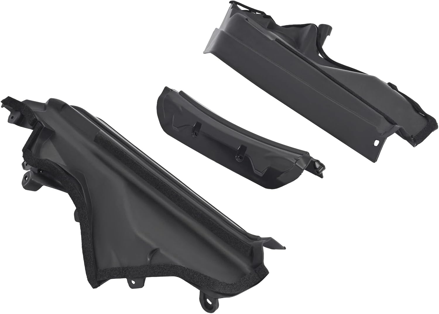 PRIB000000002 3PCS car Engine Upper Cover Compartment Partition Panel - For BMW X5 X6 E70 E71 06-14 Car Engines Accessories - Engine Bay Upper Black Plastic Divider Cover