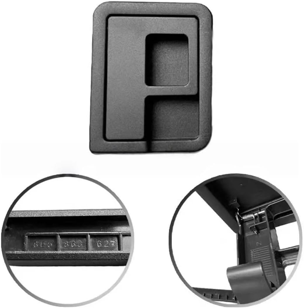 Trunk Spare Tire Carpet Access Cover Latch OE 8E5863627 for Audi A4 2000-2018 for VW Phaeton 2004-2008 Seat Exeo, Rear Cargo Floor Mat Service Door Lid Replacement