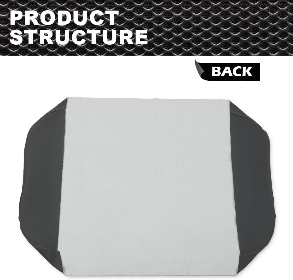 CNNELL Vinyl Seat Cover Bottom Compatible with Kawasaki Mule 400 600 610 UTV 4x4 Gray