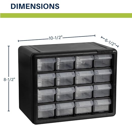 Akro-Mils 16-Drawer Plastic Drawer Storage Cabinet - Image 2