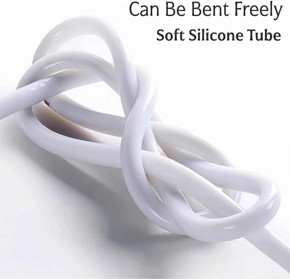 3 Meters Waterproof Silicone Neon Tube Cover - 360° Luminous LED Strip Diffuser,1pcs