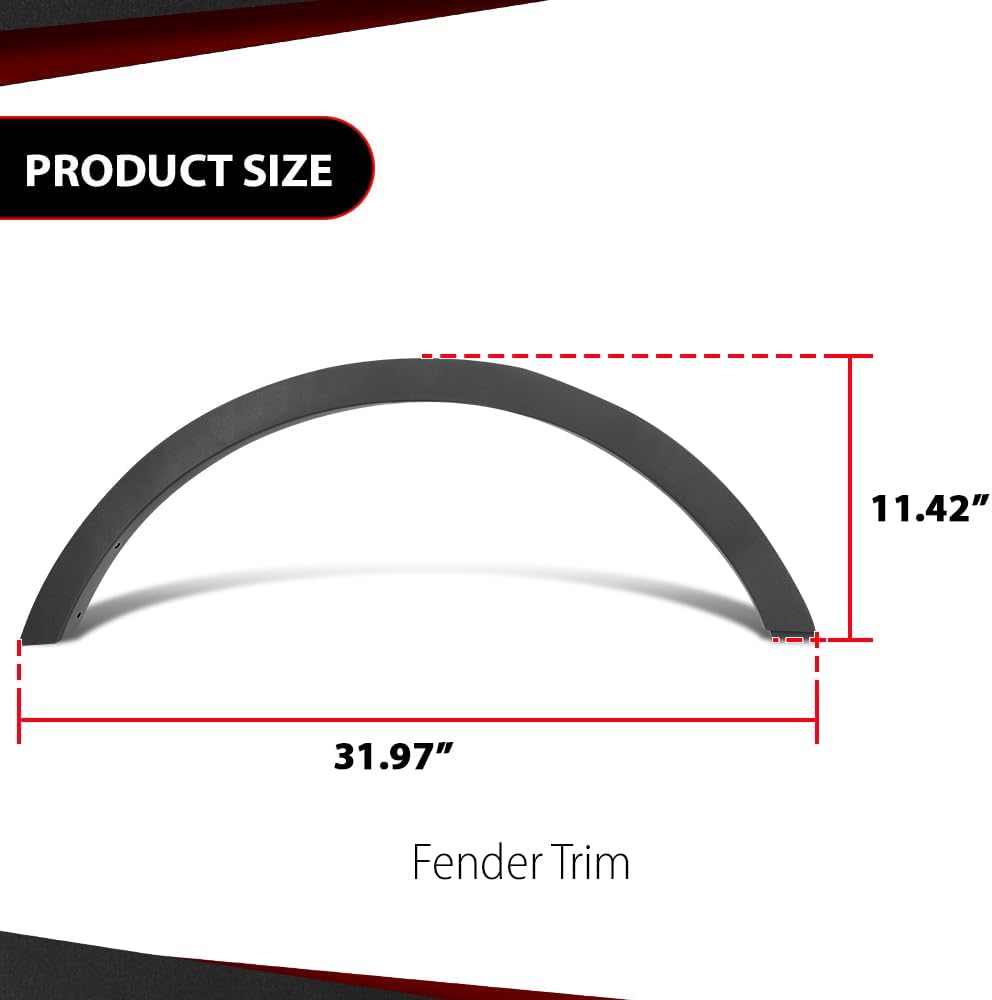 Rear Passenger Side Fender Trim Wheel Arch Molding Compatible with Ford Escape 2013-2016 CJ5Z78290A60AA, FO1791116