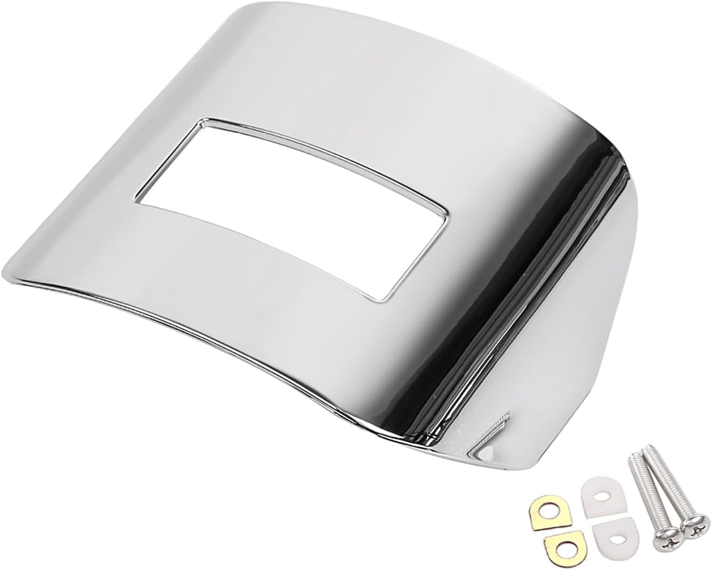 Chrome Taillight Cover Motorcycle Rear Tail Light Visor Cover Fit for Harley Softail Sportster Dyna Touring Road King Electra Street Glide 1973-2023