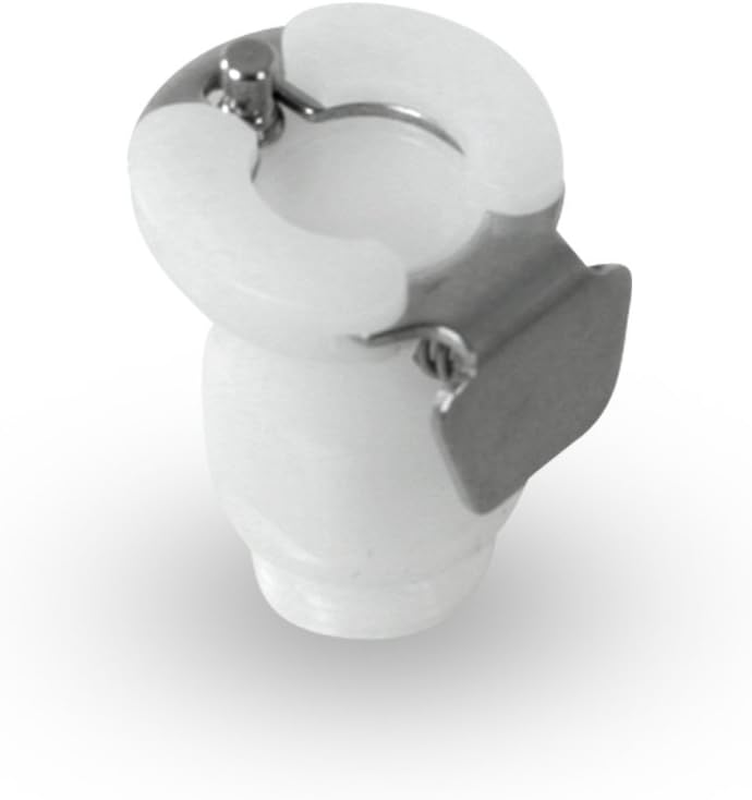 leluv vacuum pump fitting, 1/4" female qc x shown in use