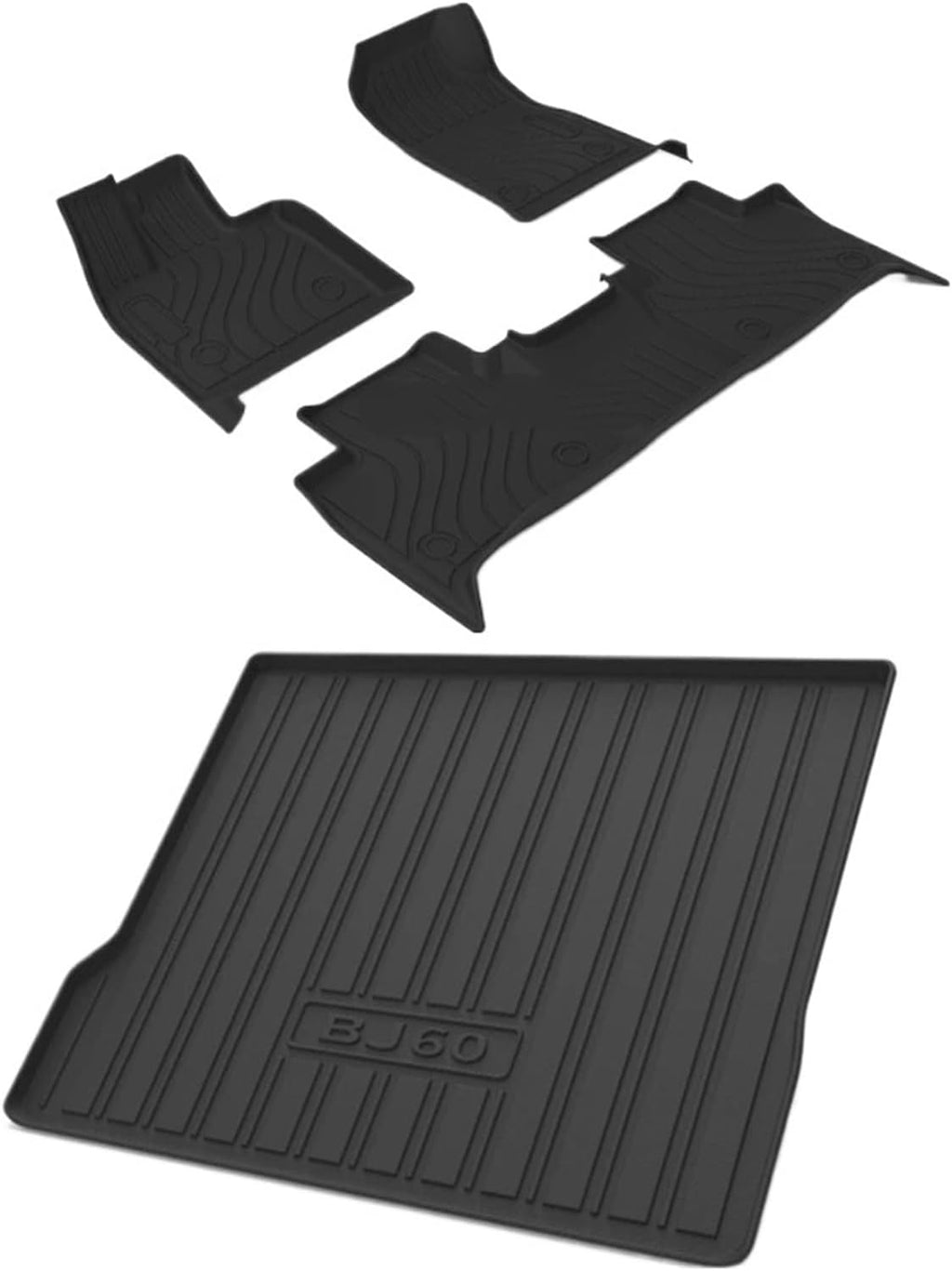 Use Compatible with Beijing BAIC BJ60 Car Carpet Full Set Trim to AllWeather Waterproof Pad(BJ60 All MATS)