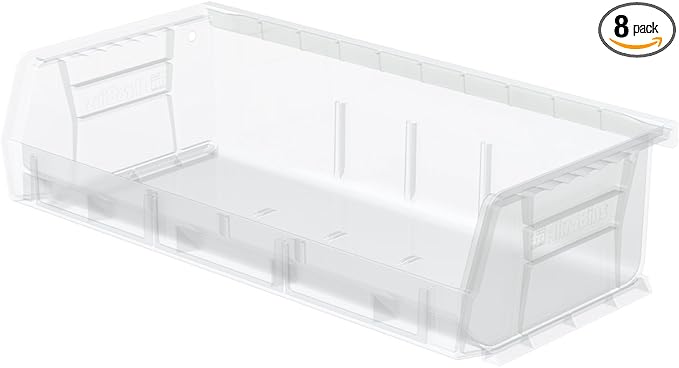 Akro-Mils 30232 AkroBins Plastic Storage Bins, Space-Saving Stackable Bins by Akro-Mils