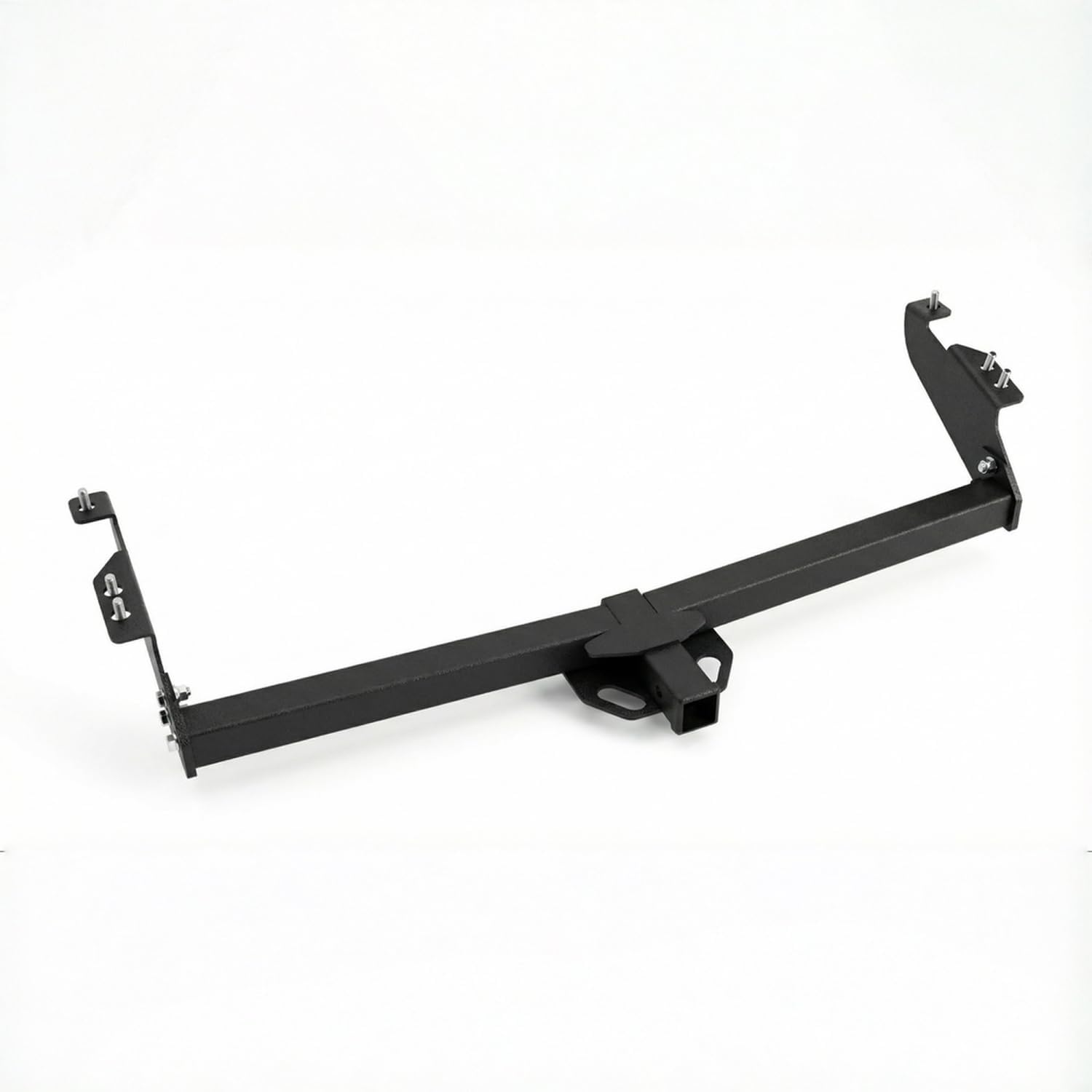 Class 3 Black 2 Inch Receiver Tube Rear Bumper Trailer Tow Hitch
