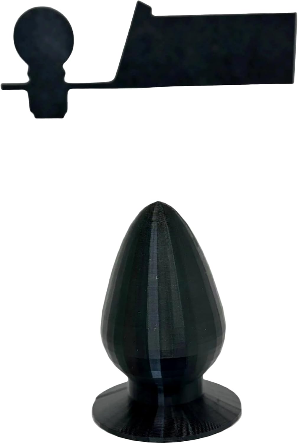 Butt Plug Trailer Hitch Ball Magnetic Cover - for 60mm Ball - Funny- Gag Gift for Truck - 3D Printed (Black)