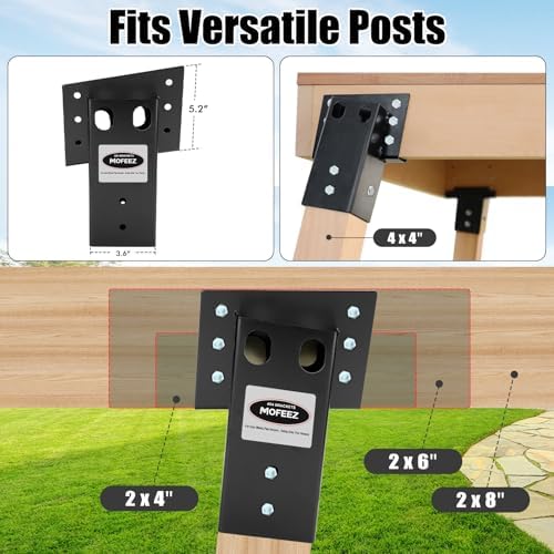 mofeez outdoor 4x4 compound angle brackets for deer on a desk or shelf