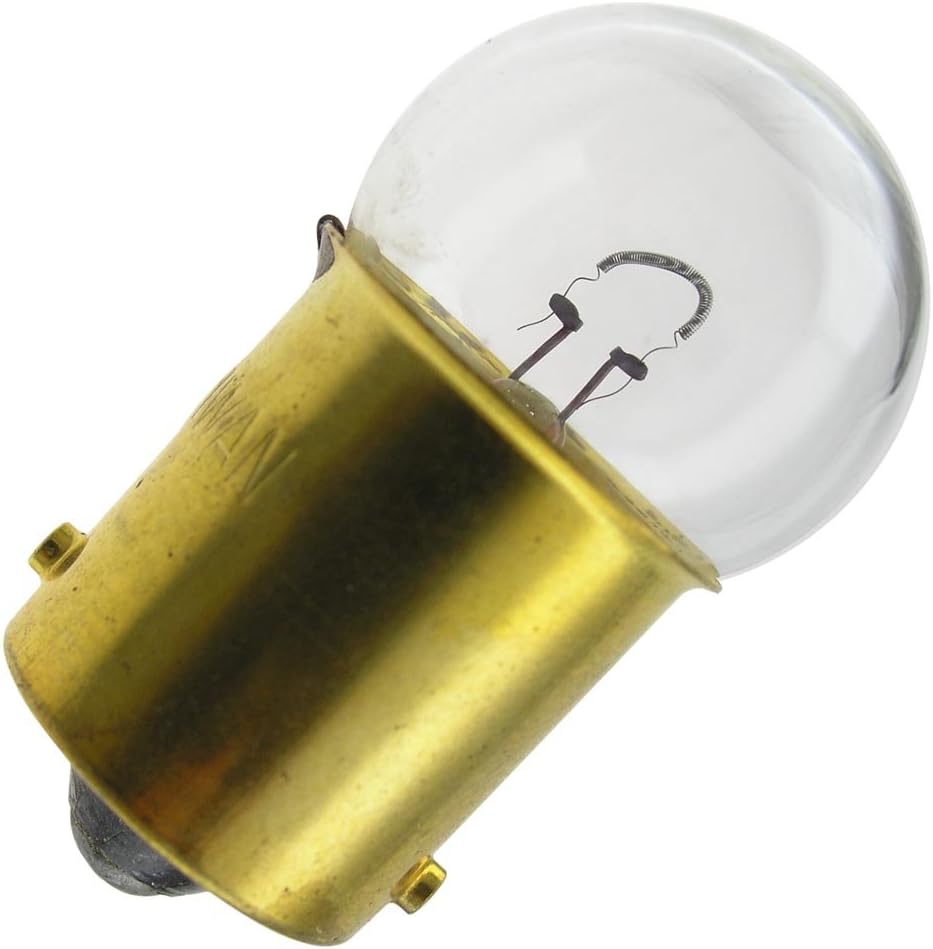 Replacement for GE 16287 (#98), BA15S Single Contact Bayonet Base, G6 Clear Automotive Light Bulb (2 Pack)