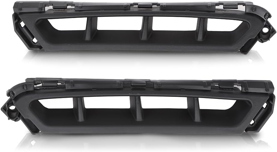 G-PLUS Front Bumper Air Curtain Grille Grill Compatible with Hyundai Elantra 2019-2020 86562F2AA0, 86561F2AA0 ‎Black Left & Right Pair