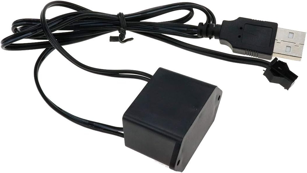 Modengzhe EL Wire USB Inverter, DC 12V 1-5M Electroluminescent USB Converter for Decorative Cold Light Strip