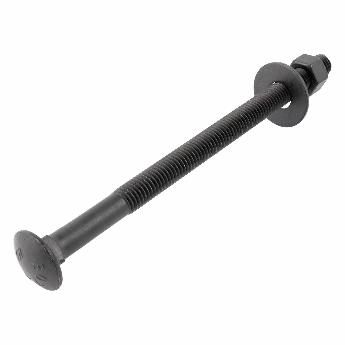 3/8" x 8" (25 pack) black carriage bolt, main product view