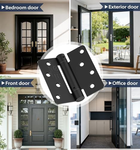 4 inch self closing door hinges,3-pack spring hinges,1/4" on a desk or shelf