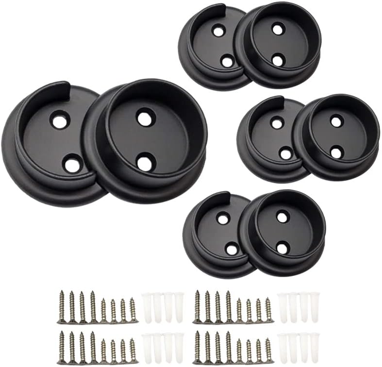 qcaa heavy duty solid metal closet rod socket, main product view