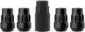 DPAccessories Locking Lut Nuts Compatible with 2005-2021 Nissan Frontier | for Factory Aluminum Wheels Only | Set of 4 Black Wheel Locks & 1 Key | DNIFRO02F-BK/LK1