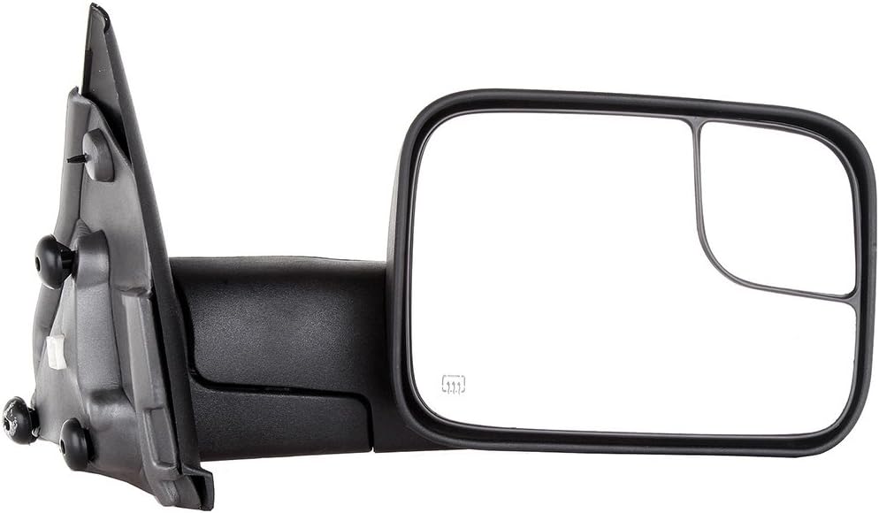 Passenger Side Heated Towing Mirrors Fits 2002-2008 for Dodge for Ram 1500 2003-2009 for Dodge for Ram 2500/3500, Power Adjusted View Mirror