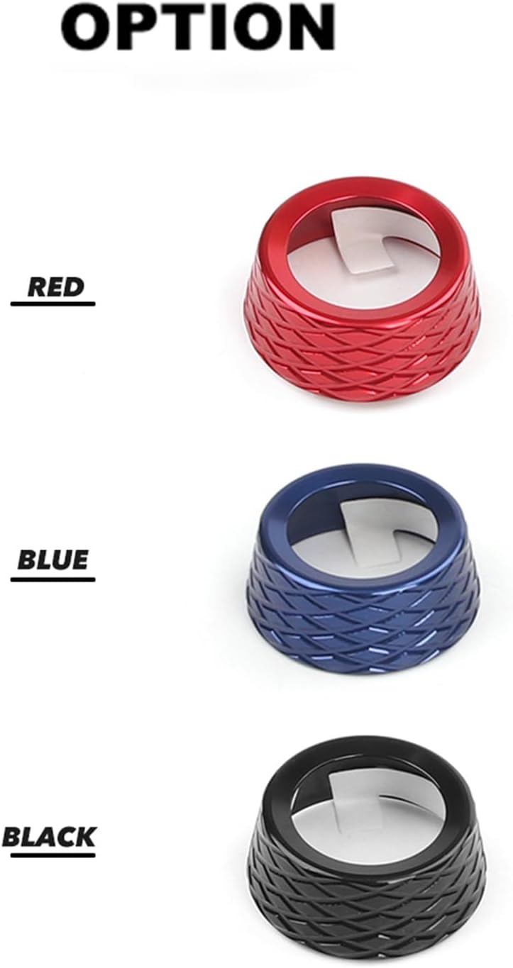 Premium Aluminum Alloy Drive Mode Knob Cover Compatible with Kia Stinger 2018-2023 Accessories, Scratch-Proof, Weighted Feel (Red)