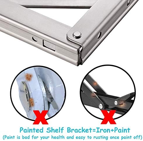 clt 20'' folding shelf brackets max. load 440, front angle view