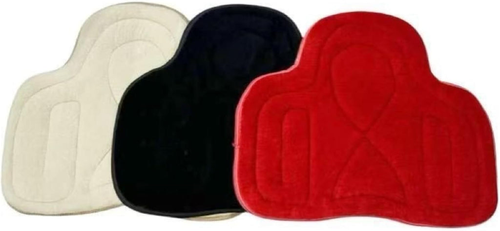 Horse Riding Shock Absorbing Horse Saddle Cushion Western Long Saddle Pad Motorcycle Seat Cushion-Black