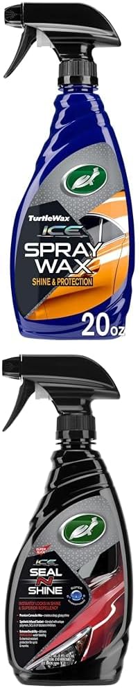Turtle Wax Ice Seal & Shine and Ice Spray Wax Combo Pack- Protect and Maintain Car Paint