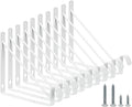 closet rod brackets 10x11in, 10 pack closet shelf, main product view