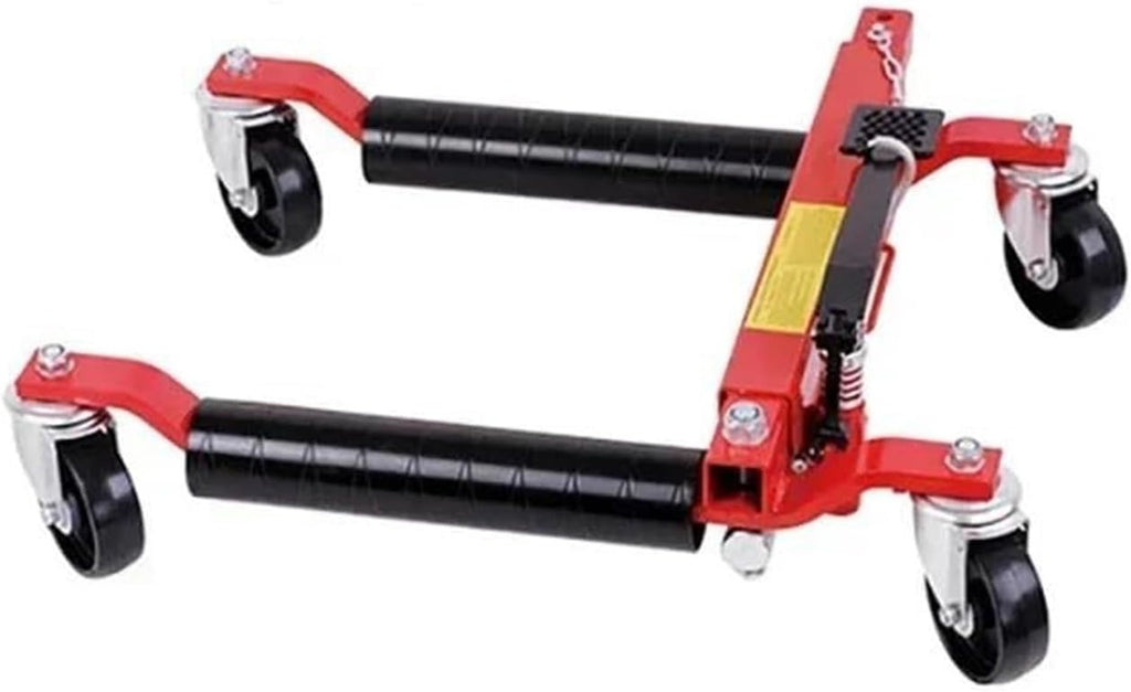 Car Moving Dolly Tow 12" go Jacks Aluminum Mover Roller | Black 4pcs