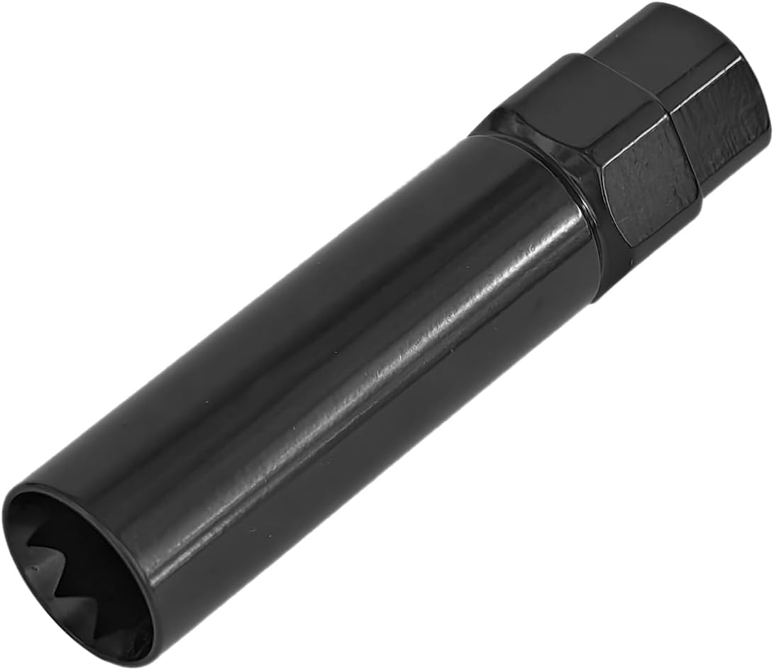 TA20-19/21 10-Spline Wheel Lock Key Tool - 3/4" & 13/16", 19mm, 21mm Hex Drive Lug Nut Remover Fit for Passenger Cars & Compact Hex Small Car