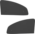 2 PCS Front Side Window Sunshade, Heat Light Absorbing Car Window Screen, Thickened Density Mesh Automotive Sunshades, Universal for Most Cars, Sedans (Black)