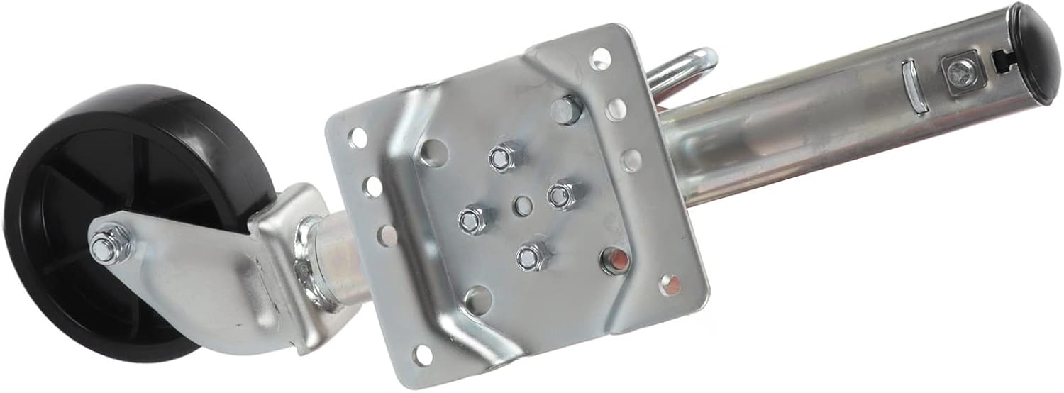 Tbest Duty Fold Up Trailer 1200lbs Trailer Tongue with 6in Wheel for RV JackFold Up is Galvanized Made of Rubber and Rustproof Height Lower Manufacturing Approx. Using.
