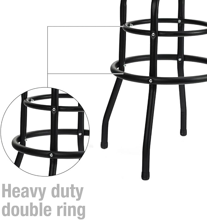 WORKPRO W112003 Garage Shop Stool, Heavy-Duty Steel Construction Garage Stool - Image 5