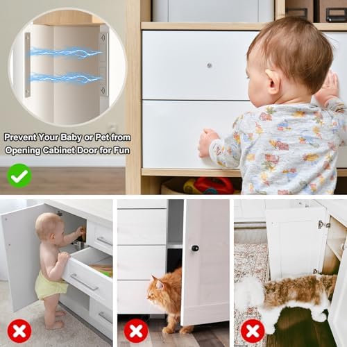 drawer magnet jiayi door magnets, 12 pack ultra, side view