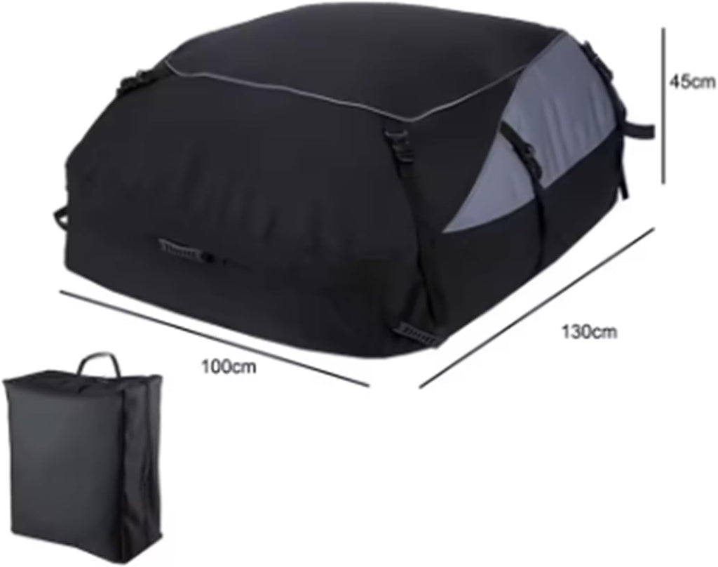 Car Cargo Roof Bag Waterproof Auto Rooftop Luggage Storage 600D Oxford SUV Van Foldable Roofs Bags(M)