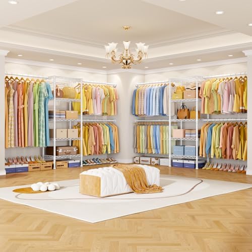 ulif m2 wall mounted closet system, white clothes showing dimensions