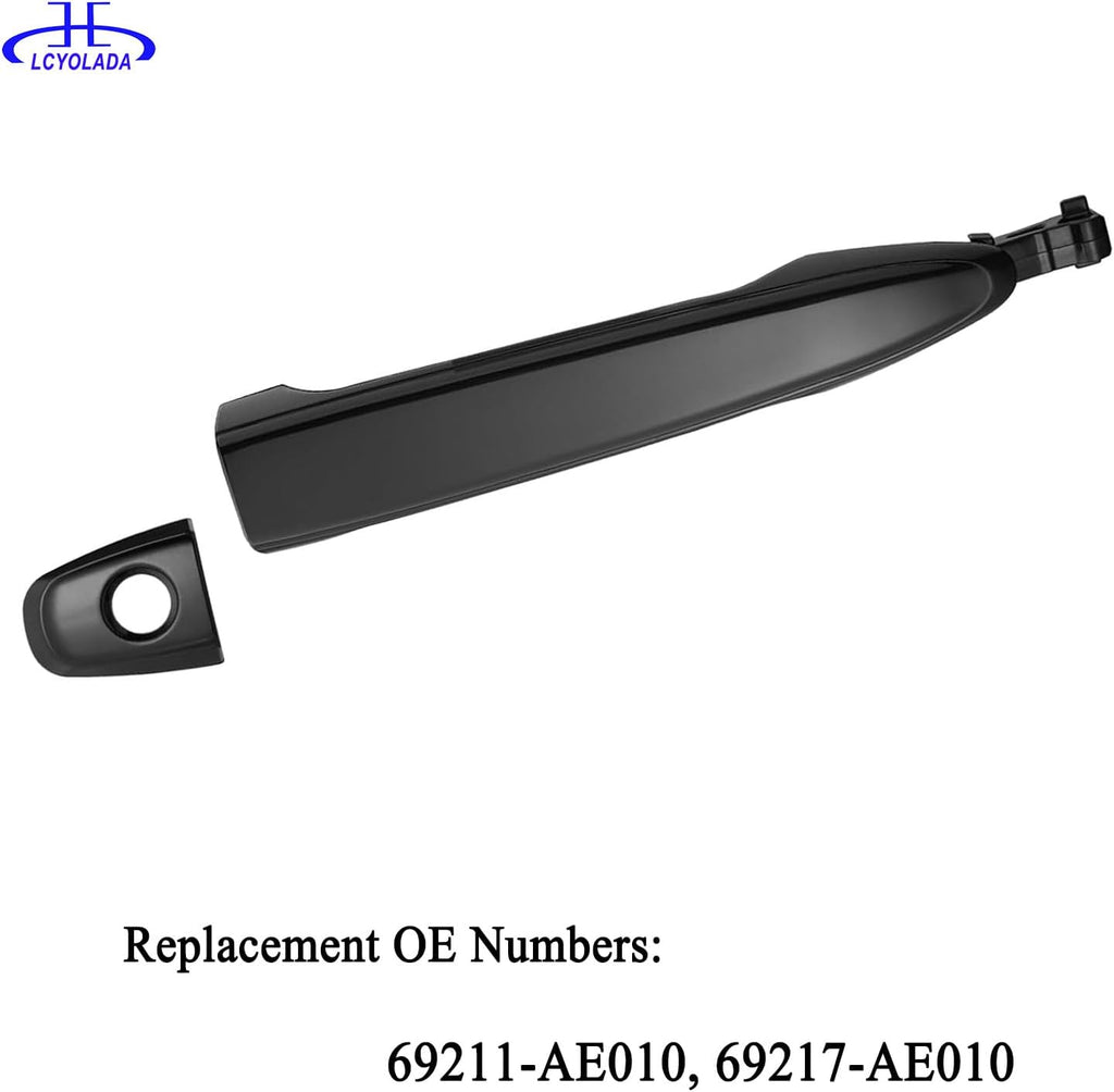 Front Left Drive Side Exterior Door Handle Compatible with Toyota Camry 2007-2011, 4Runner 2003-2009, 2005-2015 Tacoma, 2005-2012 Avalon