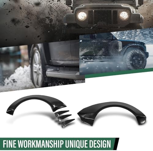 GRAND ORANGE 4pcs Fender Flares with Front Canards Compatible with Chevy Camaro ZL1 2010 2011 2012 2013 2014 2015 MB Style